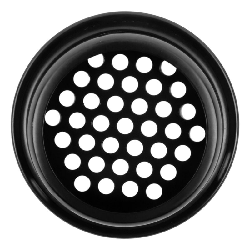 10pcs Round Wardrobe Cabinet Mesh Hole Black Air Vent Louver Ventilation Grilles Cover Stainless Steel Black Color