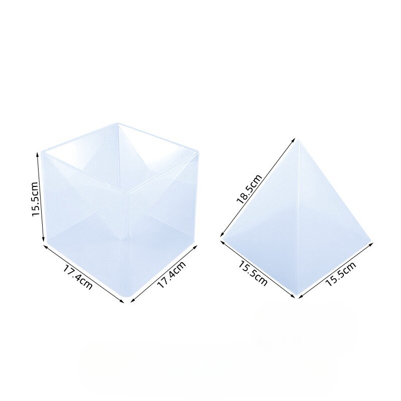 Супербольшая форма для генератора пирамиды, большая силиконовая форма, геометрическая форма, гибкая треугольная искусственная кожа
