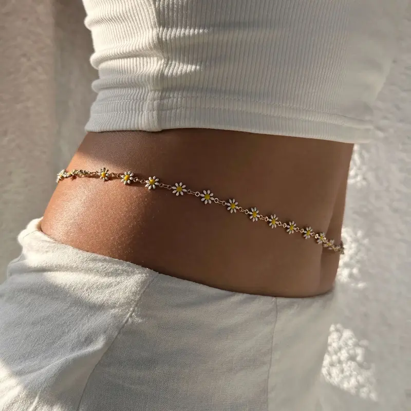 Женская Цепочка-ожерелье с подвеской в виде цветка