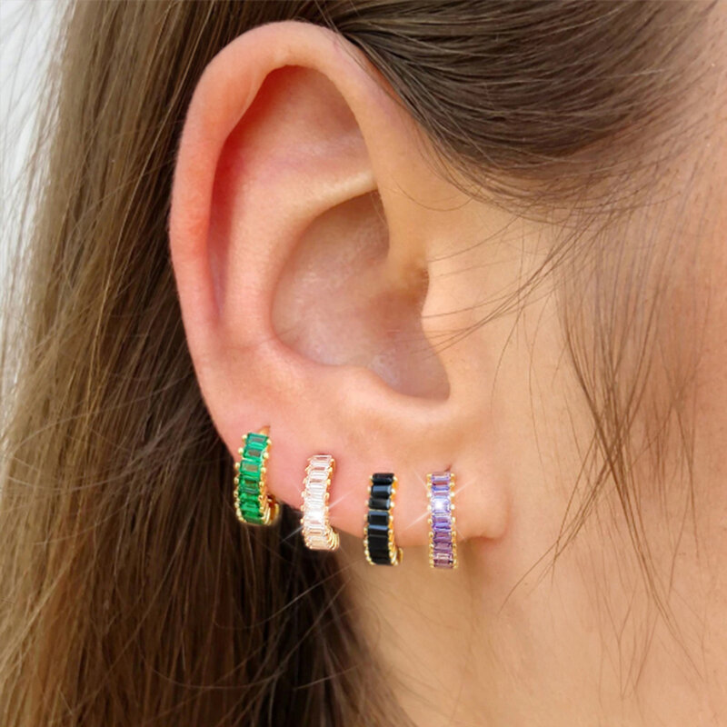 925 Sterling Silver Geometric Oval Hoop Earrings For Women Simple Metal Style Detachable Earrings For Women