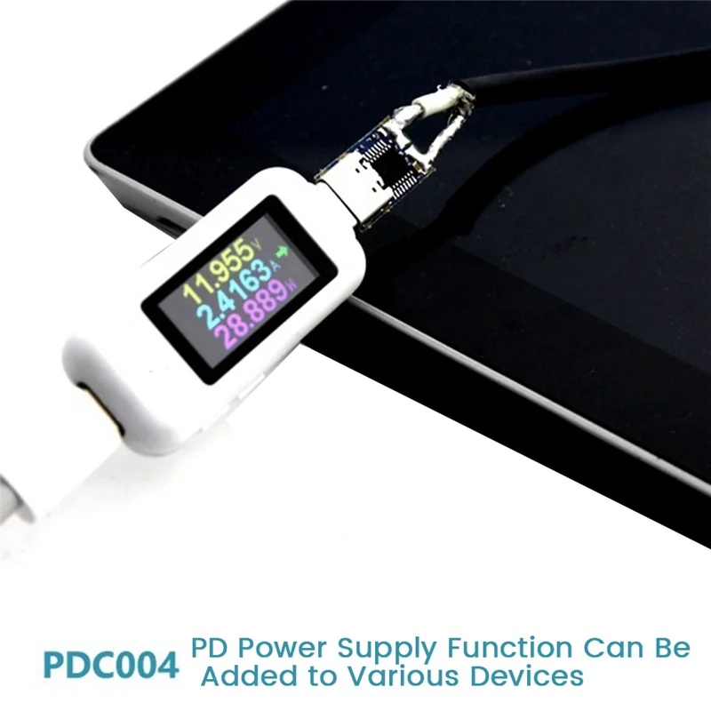 PDC004-PD modul umpan PD23.0 ke DC kabel ekstensi pemicu QC4 pengisi daya Tipe C PD umpan (12V)