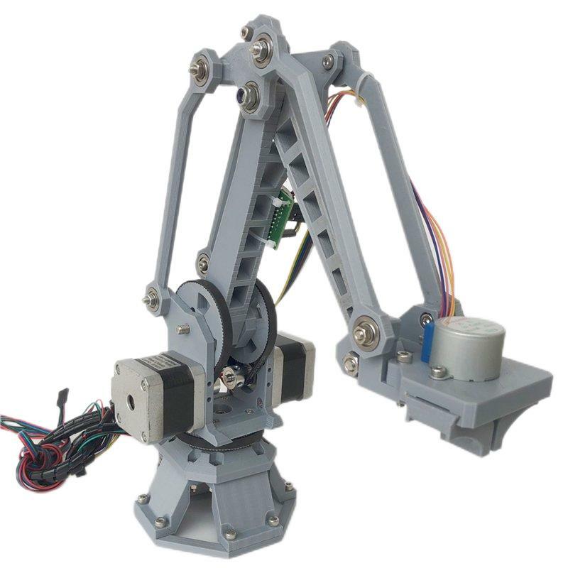 3D Printing High Precision 4-axis Stepping Robot Arm For Arduino UNO Robot DIY Kit Compatible CNC Driver Stepper Claw Clamp Kit