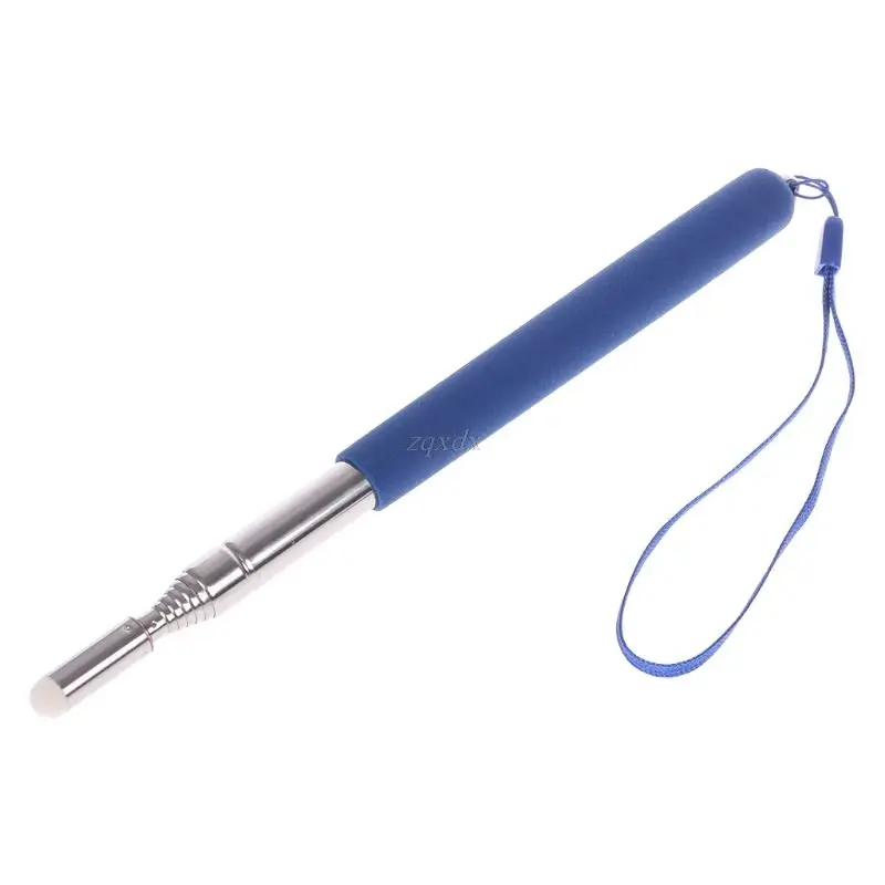 Professional Torch Whiteboard Pen Felt Head Stainless Steel Telescopic Teacher Pointer 1M