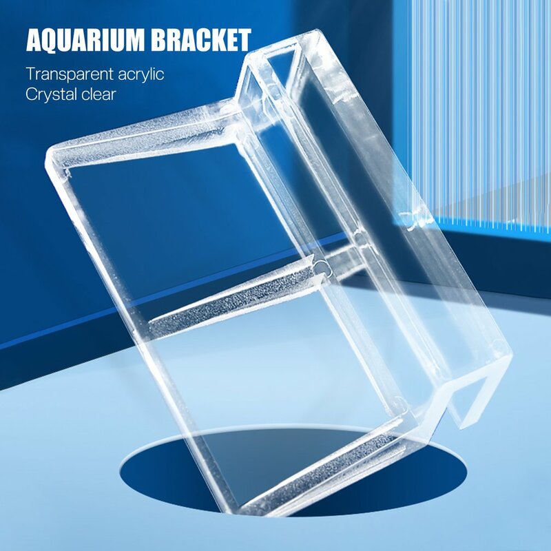 6mm Acrylic Aquarium Fish Tank Glass Fixed Cover Clip Clamp Bracket Holder Shelf Lamp Filter Barrel Rack Support