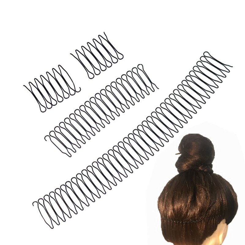 Grampo de acabamento de cabelo scrunchie invisível pente dentes extra suporte de cabelo feminino meninas u forma pente de estilo de cabelo pente fixo pentes