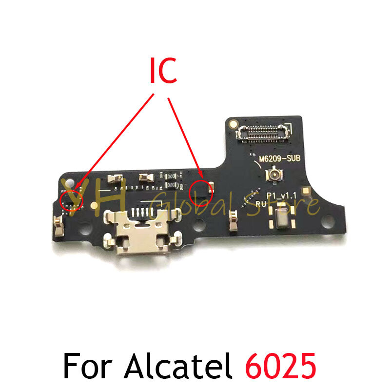 Per Alcatel 1S 2021 6025 6025H 6025D connettore Dock di ricarica USB scheda porta cavo flessibile parti di riparazione