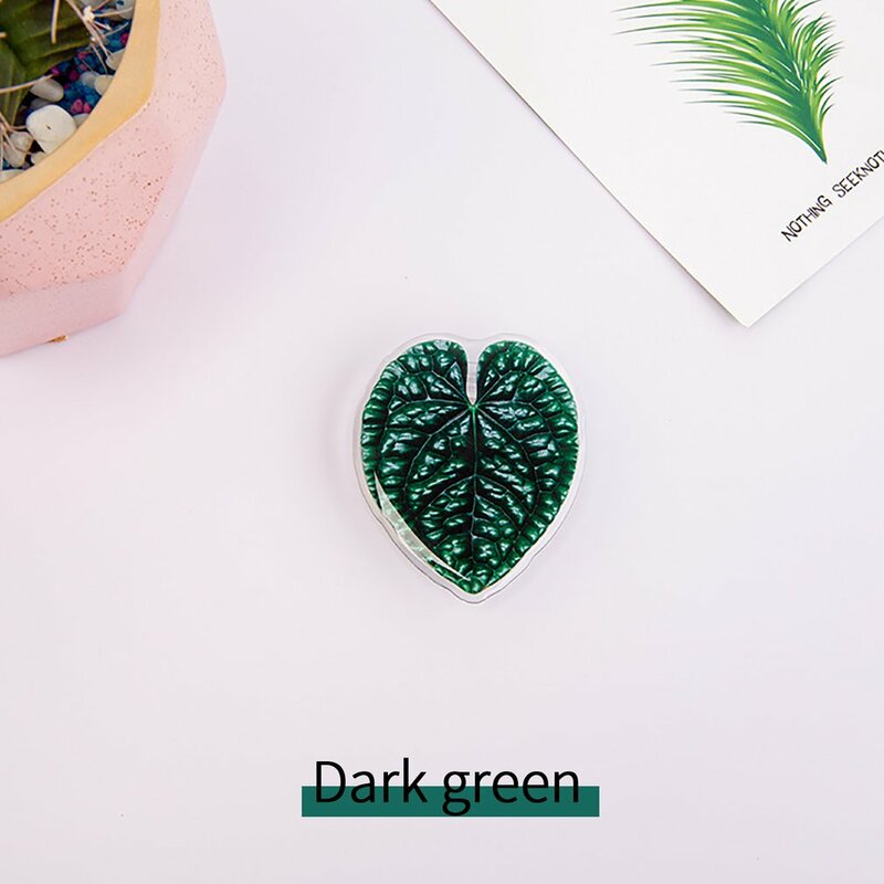 Śliczny zielony błyszczący popularny sztuczny liść składany elastyczny uchwyt Tok uchwyt telefonu komórkowego palec pierścień Griptok gniazdo wsparcie Brack