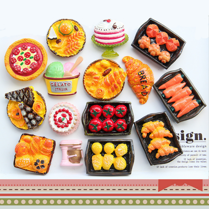 Miniatuur Voedsel Snoep Speelgoed Gesimuleerde Croissant Hamburger Cake Pizza Diy Pop Keuken Accessoires Speelhuis Speelgoed Model Kids Geschenken