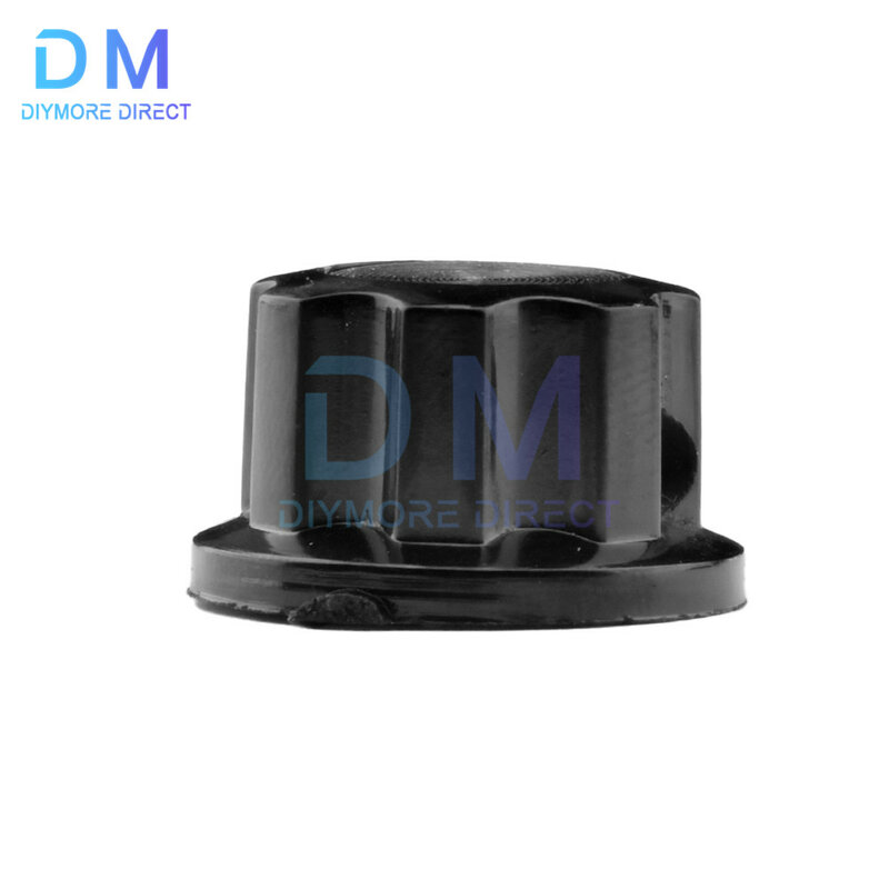 Perilla de potenciómetro de aleación de aluminio, perilla de Control de volumen, interruptor de rotación de sombrero para eje de rollo de 6mm/eje D