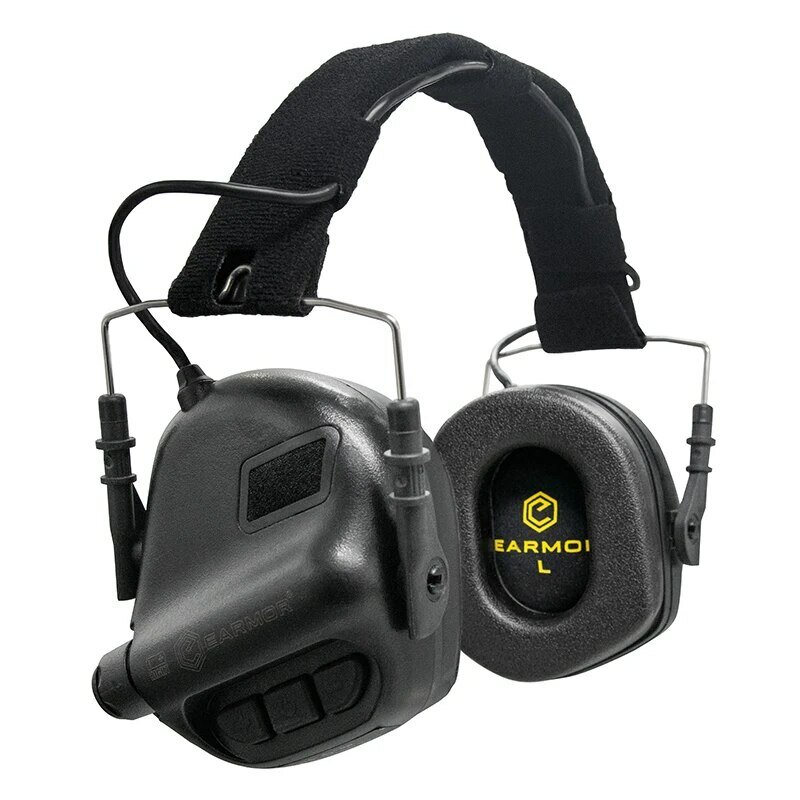 Headset taktis M31 penutup telinga kedap suara Earphone menembak elektron antibising militer NRR 22dB peredam bising militer