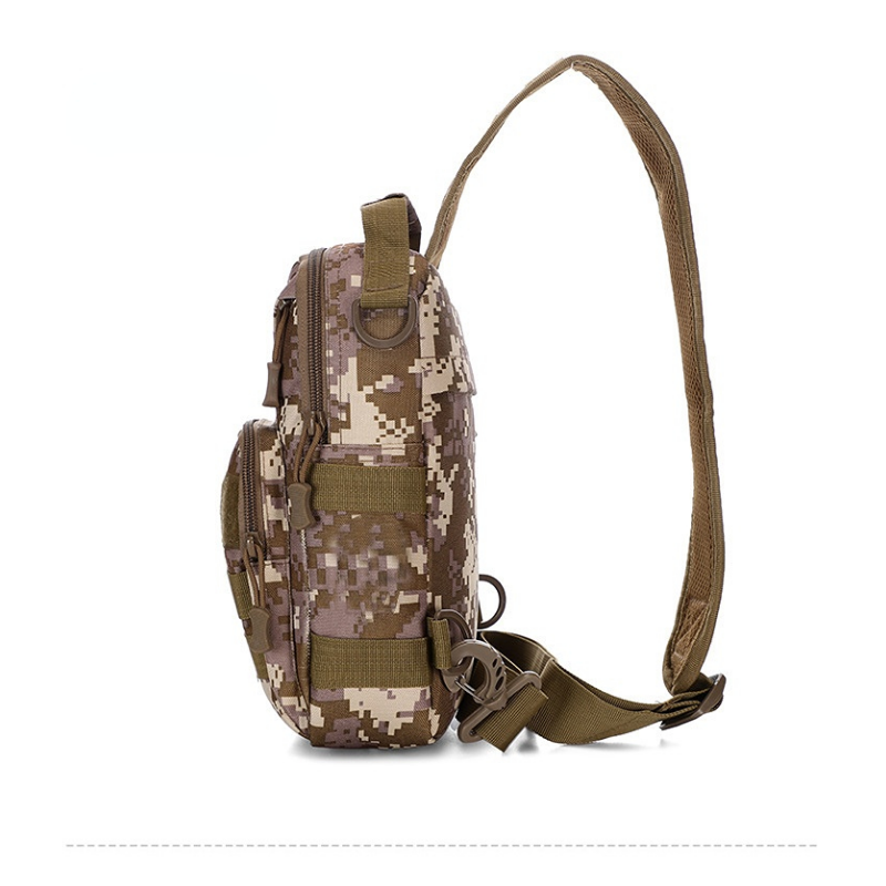 야외 스포츠 낚시 사냥 주전자 패션 카모 방수 어깨 가방, 다기능 하이킹 등산 크로스 바디 가방