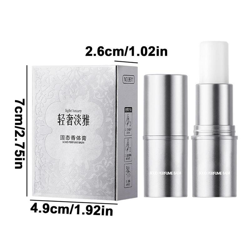 Pocket Balm Perfume Long-Lasting Solid Fragrance Balm In Elegant Lipstick Tube Perfume Supplies For Gathering Home Working