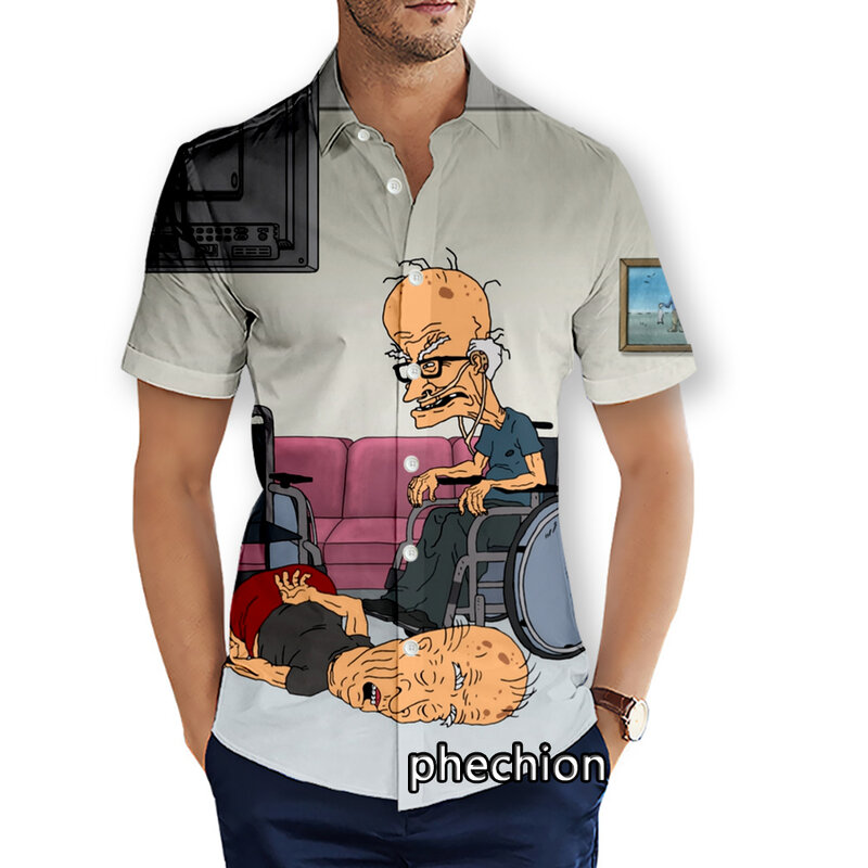Camisas de praia de manga curta masculina, camisas de praia estampadas em 3D, tops casuais, moda streetwear, plus size S-5XL, U32