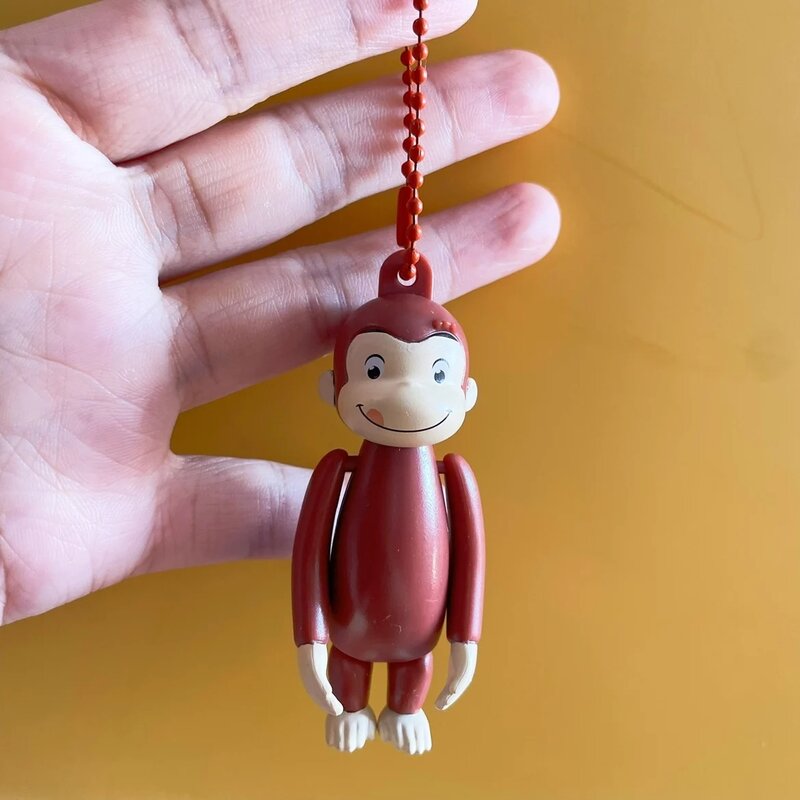 Figura em PVC para crianças, macaco curioso dos desenhos animados, boneco George Adventure, brinquedo modelo de coleção, 3-6cm