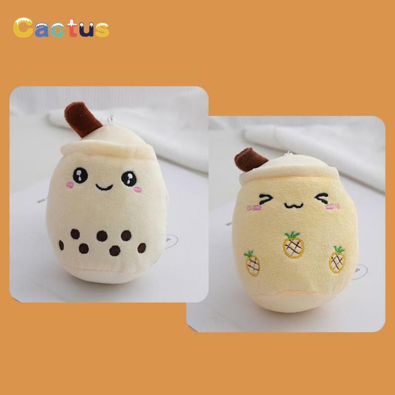 12CM Bubble Tea Cup Plush Toys Kawaii Fruit Milk Tea Design Kids Stuffed Doll Soft Pillow Cushion Birthday Gift for Girl Friend