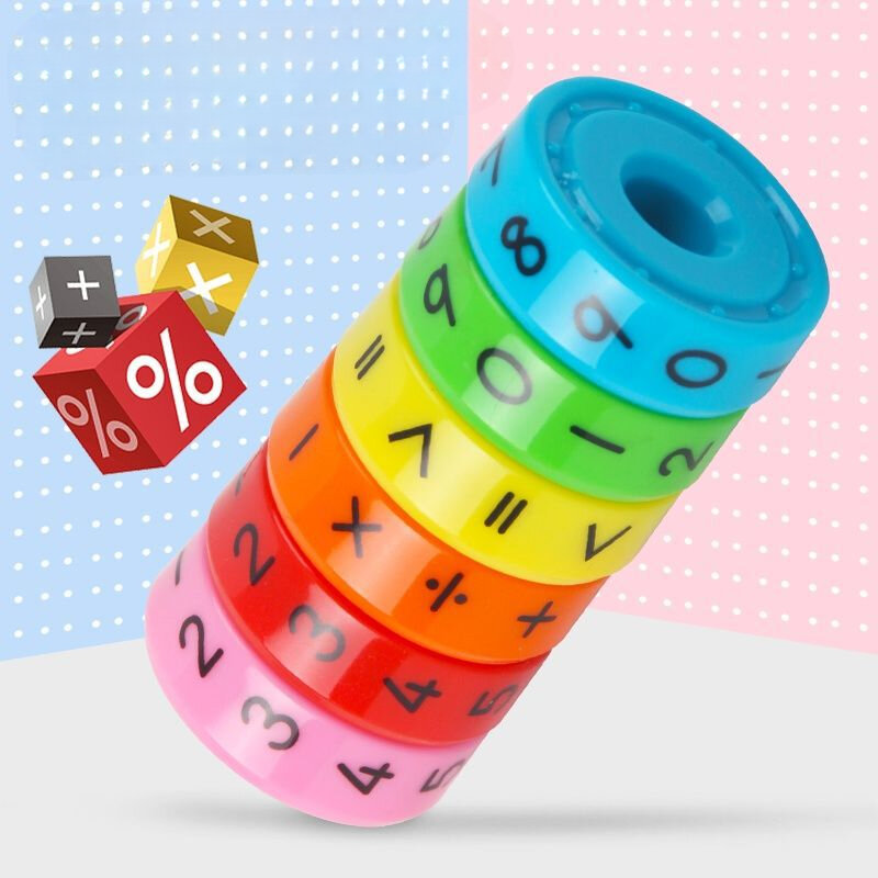 DIY Math Blocks: Perfect Birthday Gift for Boys & Girls - Preschool Learning Counting & Math Skills Tools!