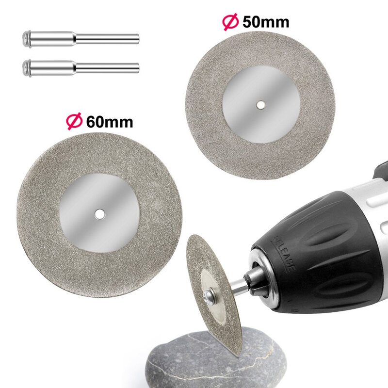 Алмазный шлифовальный круг 40/50/60 мм, набор мини-алмазных режущих дисков, металлический режущий диск, ломтик, Аксессуары Dremel, электроинструменты