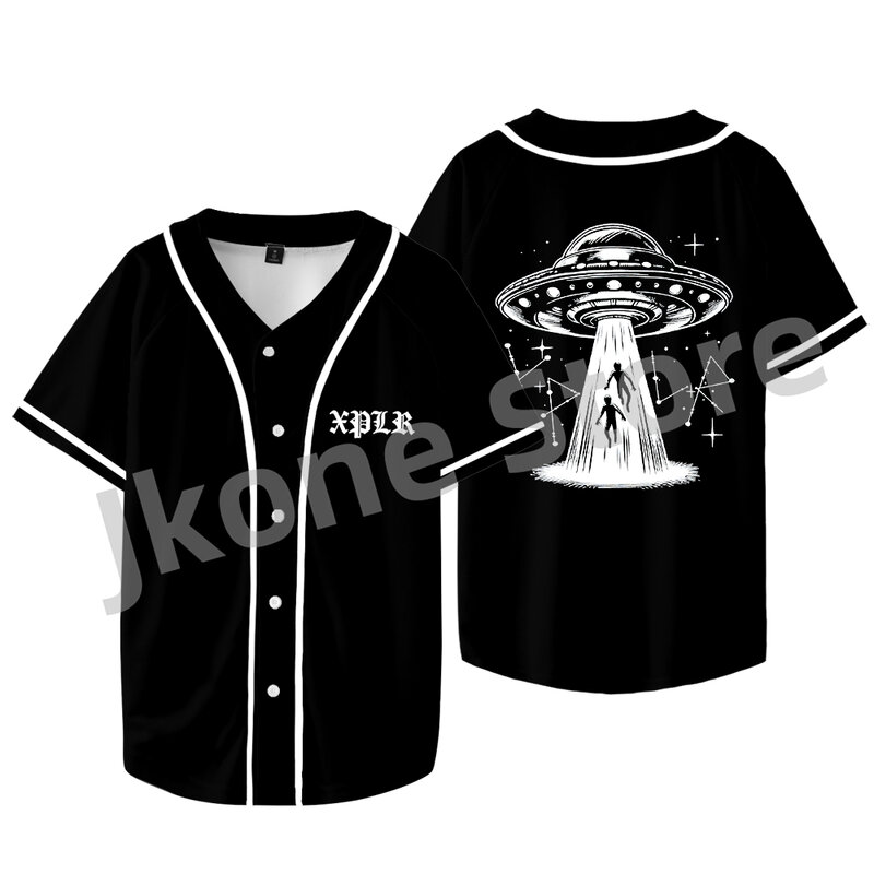 Chaqueta de béisbol Samsung y Colby XPLR para hombre y mujer, camisetas de manga corta informales a la moda, UFO Merch