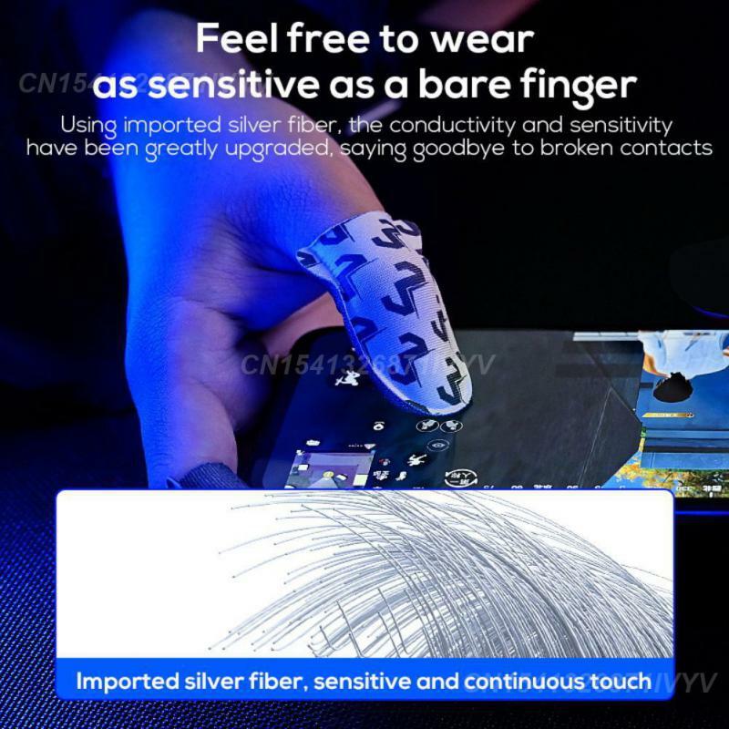 1/2/3PAIRS Pairs Finger Sleeves Gaming Thumb Gloves Breathable Game Fingertip Gloves Game Accessories 1 Pair Finger Sleeves