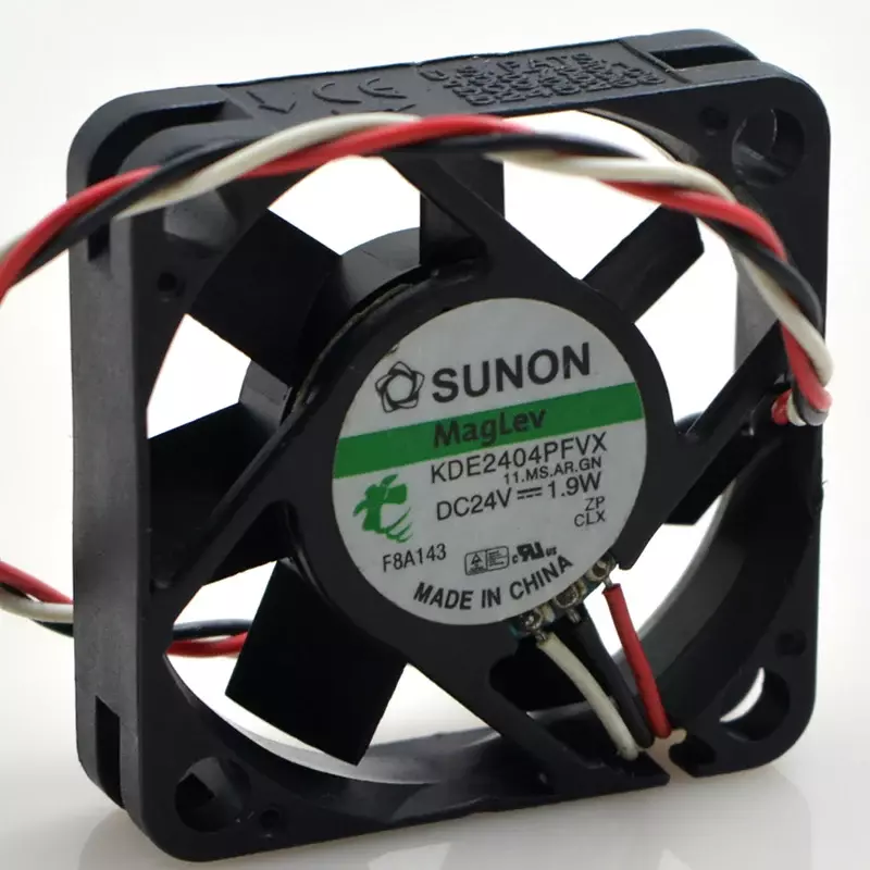 Ventilador de refrigeração do inversor do computador do poder silencioso de três fios, original para Sunon KDE2404PFVX, KDE2404PFVX-A, 4010, 4cm, 40x40x10, 24V, 1.9W, 4cm