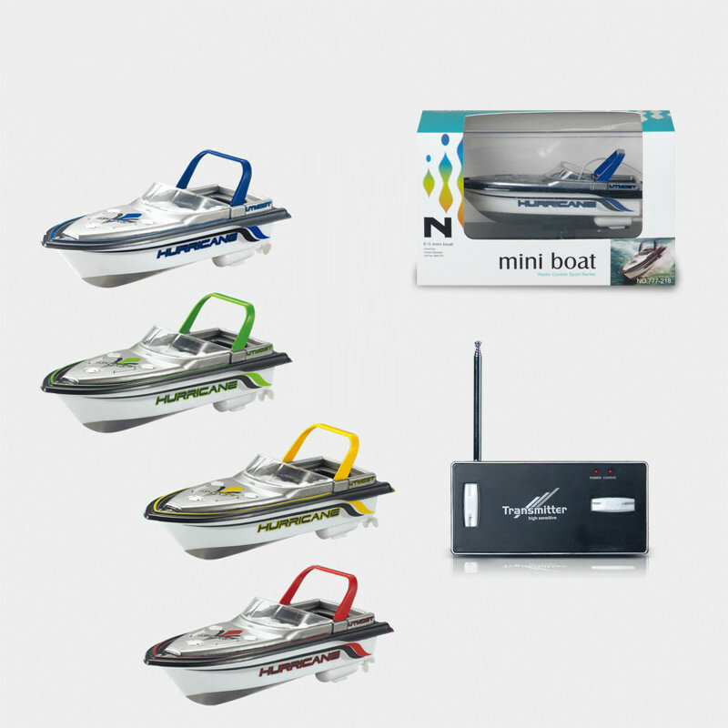 Mini Barco de Control remoto de simulación, modelo submarino, carga inalámbrica, lancha rápida, juguetes para niños
