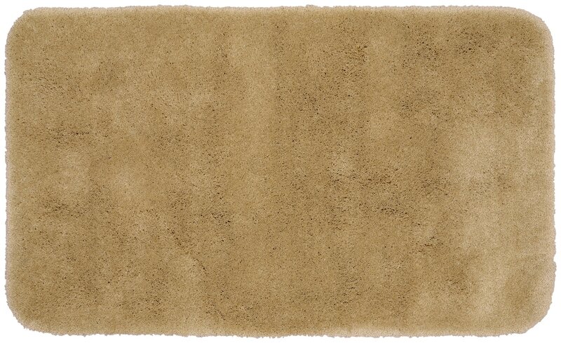 Finest Luxury 30 in.   x 50 in.   Ultra Plush Washable Bath Rug Taupe