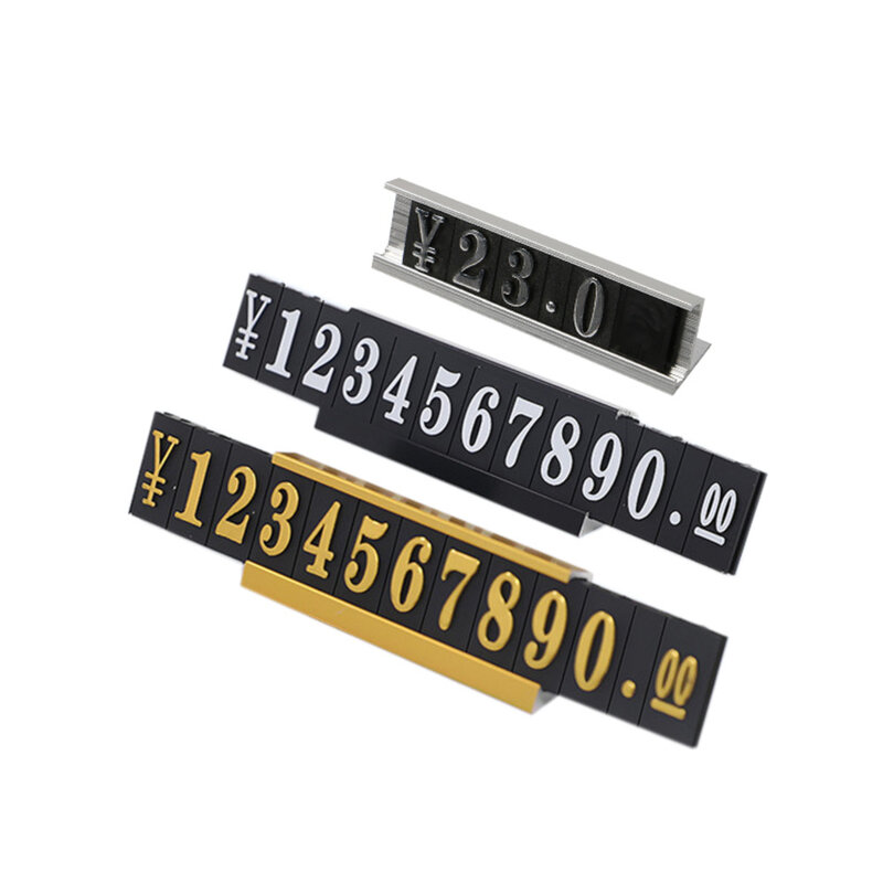 17x9mm Preço Tag Cube Ajustável Assembly Número Angular Preços Contador Display Stand Etiqueta Venda Preço Tags