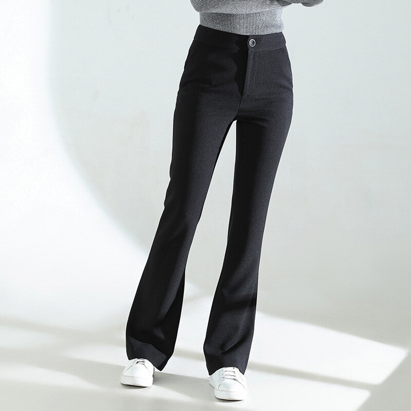 FJM-Pantalon décontracté en coton et lin pour femme, couleur unie, nouvelle collection printemps été 2022