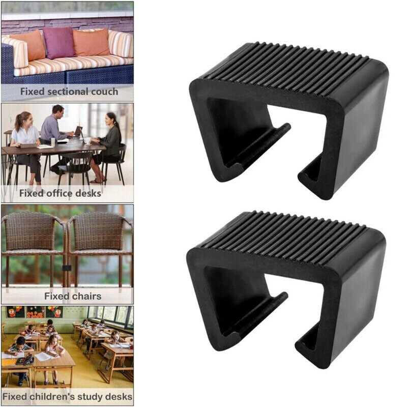 Clips en plastique anti-déformation pour chaise et canapé, clips de meubles en rotin, WUNICEF, 4 pièces