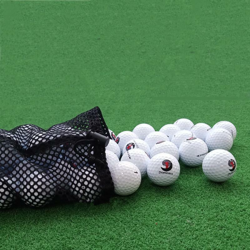 Bolsa de almacenamiento especial para pelotas de Golf, contenedor con cordón de malla de nailon, color negro, puede contener 12/25/50 piezas