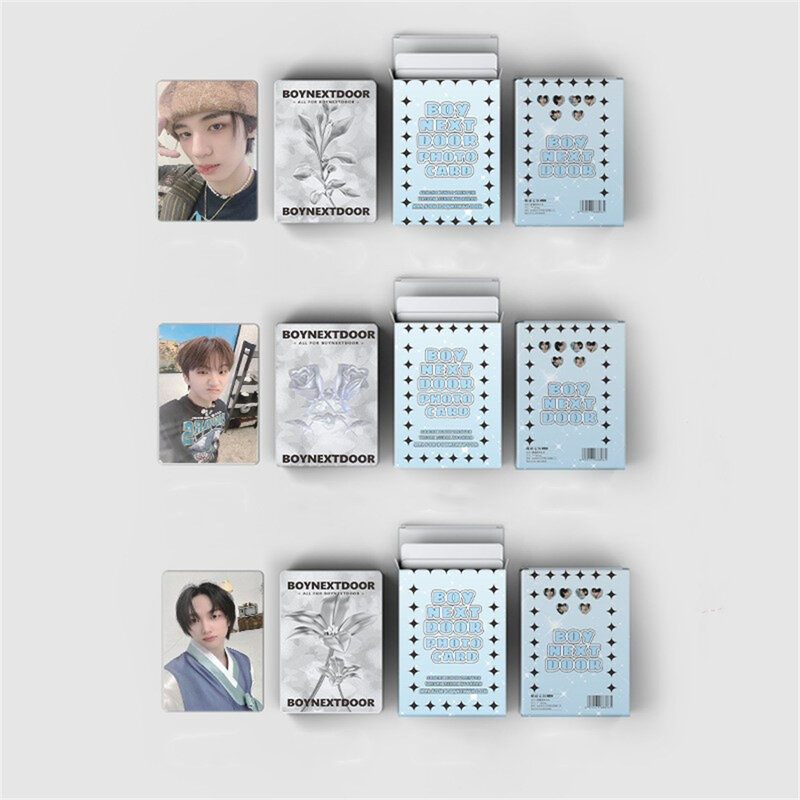 50 sztuk Kpop BOYNEXTDOOR karty fotograficzne miedzianych kartek z filetów z papieru miedzianego typu SUNGHO RIWOO GAENYUN TAESAN karty LOMO kolekcji fanów