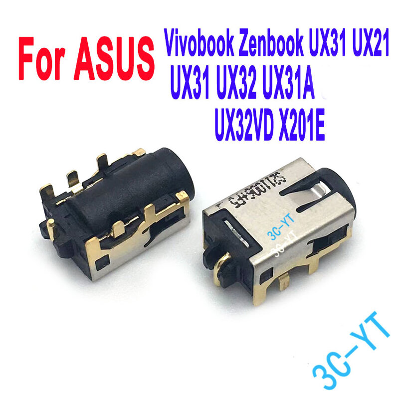 Conector de alimentación de CC para portátil Asus Vivobook Zenbook, UX31, UX21, UX31, UX32, UX31a, UX32vd, X201E, 1 ud.
