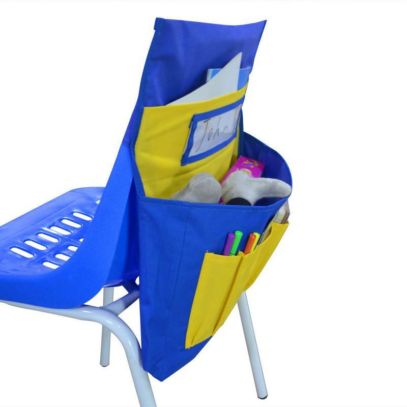 Tasche per sedie per studenti sedia per sedile della scuola primaria borsa per riporre lo schienale tasche per sedie per mantenere gli studenti organizzati e le aule pulite