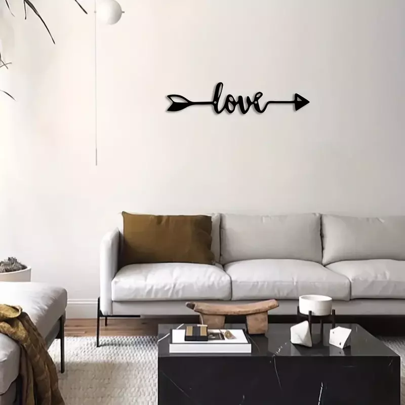 Cifwy-ديكور منزلي عصري للحب والسهم ، فن المذهل ، مساحة المعيشة الخاصة بك ، مشغولات حديدية ، تعليق على الحائط