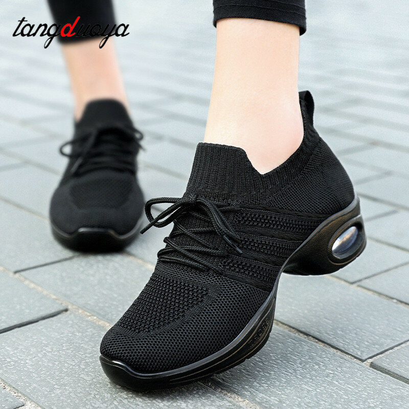 Dance shoes women modern jazz mesh dancing shoes for women salsa latin outdoor sports shoes Training Tango Dance Sneakers