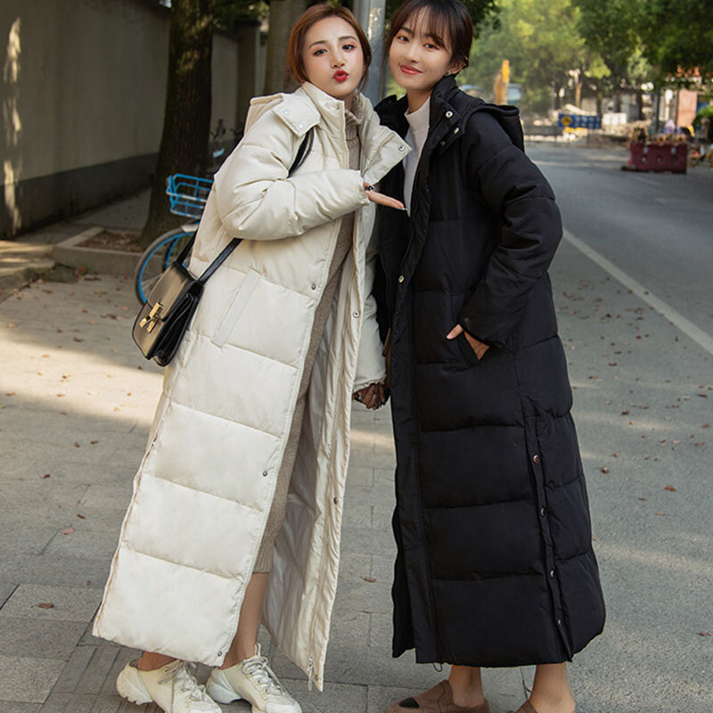 Chaqueta acolchada de algodón para mujer, abrigo holgado de estilo coreano, Parkas gruesas y cálidas con capucha, ropa de invierno, novedad de 2023