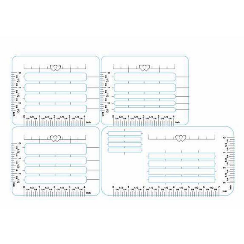 4 pcs4 styl koperty adres przewodnik listy szablony odpowiednie dla szerokiej gamy koperty malowanie kart list szablonów