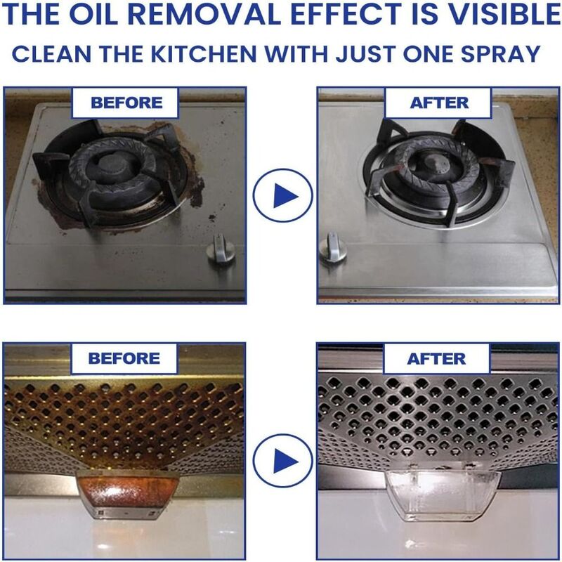 Olievlekverwijderaar Keukenreiniger Spray Reiniging Vet Vet Verwijdering Bubble Cleaner 30Ml Schuimreiniger Keuken Benodigdheden