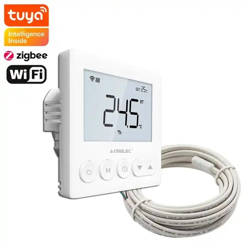 Termostato Wifi per riscaldamento a pavimento intelligente Tuya per telecomando per temperatura ambiente dell'acqua Google Home \ Aleax