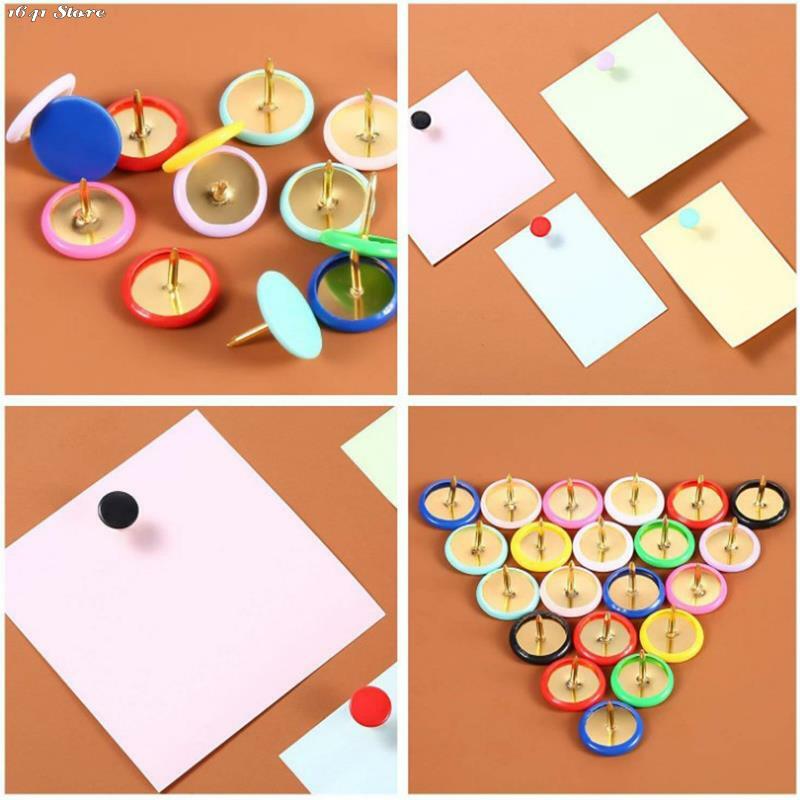 13 Colors 40/100pcs Home Office Colorful Drawing Pins Pushpin Thumbtack Cork Board Push Pin Photo Wall Map Markers