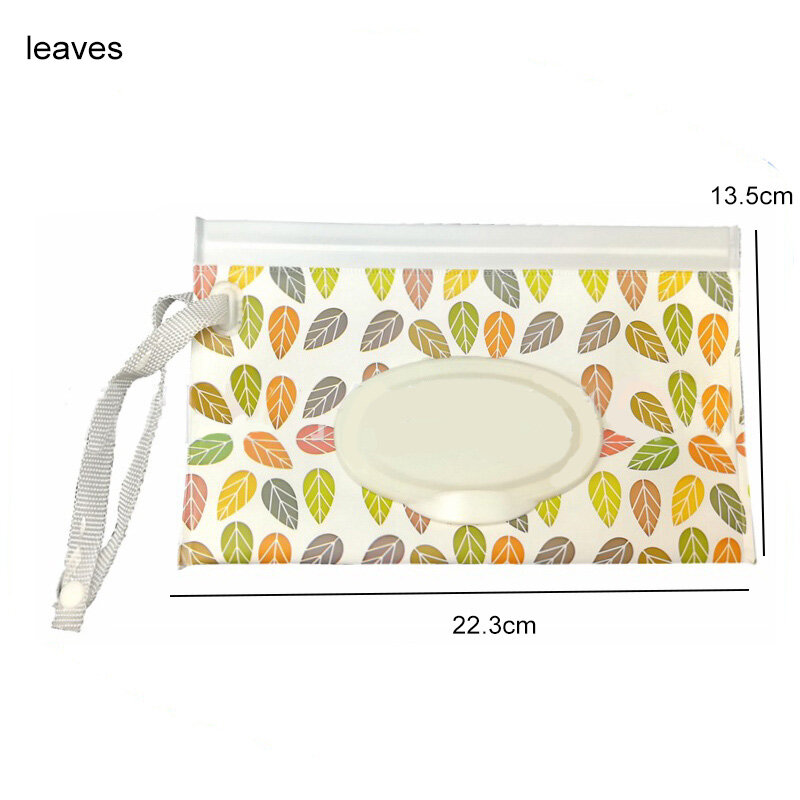 Caja de toallitas húmedas para bebé, contenedor ecológico, fácil de llevar, funda de limpieza cosmética, 23x13,5 CM