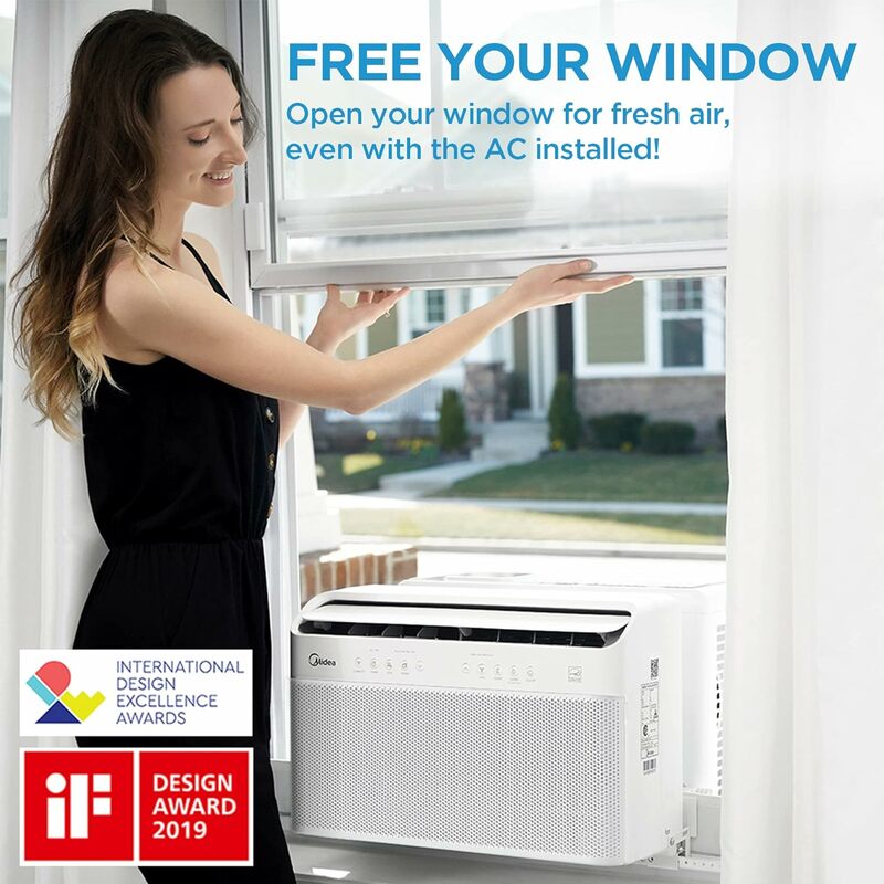 Smart Inverter Ar Condicionado, 350 medidores quadrados de área de resfriamento, abertura flexível da janela, 35% Energy Saving, controle remoto