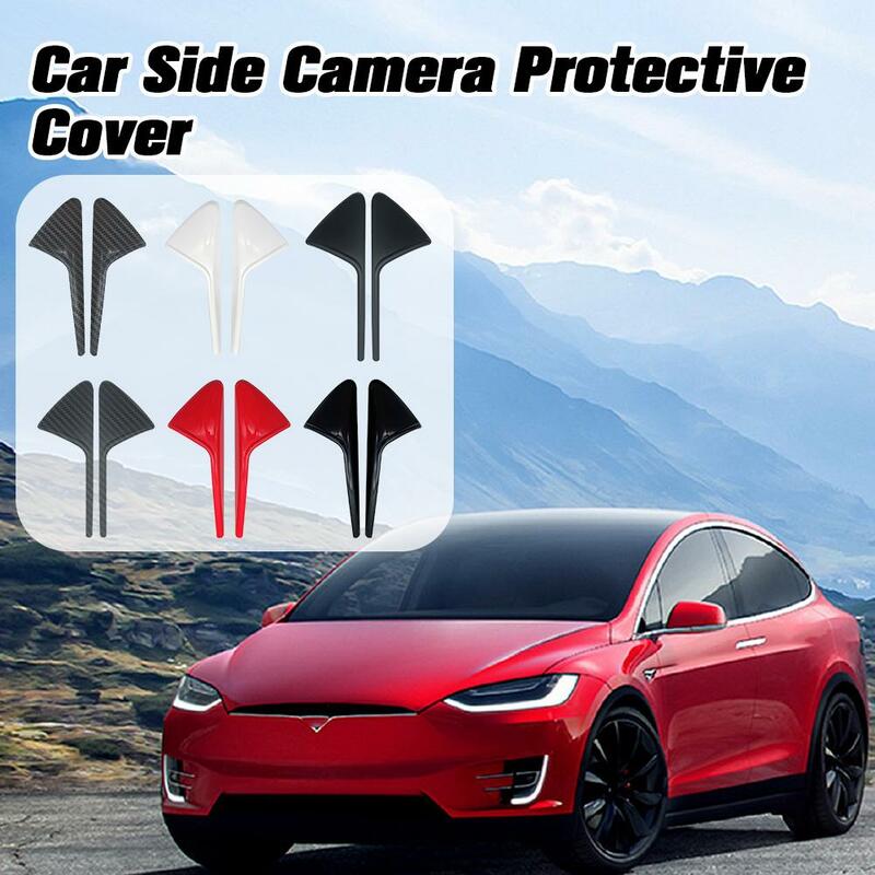 สำหรับ Tesla Y ฝาครอบป้องกันกล้องข้างรถฝาครอบ ABS ฝาครอบสัญญาณ S0u7ป้องกันเลี้ยว