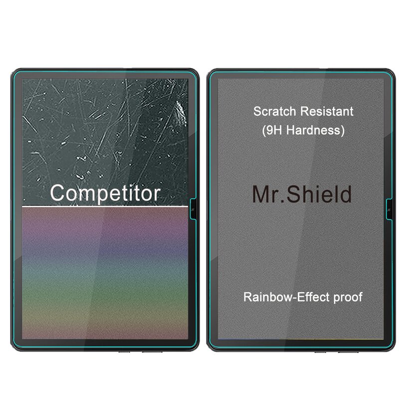 Protector de pantalla Mr.Shield para Blackview Tab 10 / Blackview Tab 10 Pro, vidrio templado, vidrio japonés con dureza 9H, paquete de 2