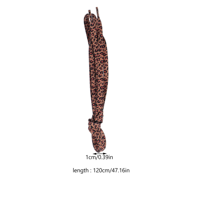 3 Paar Schnürsenkel Schnürsenkel für Turnschuhe flache Schnürsenkel Sportschuhe Leopard Polyester Accessoires dekorativ