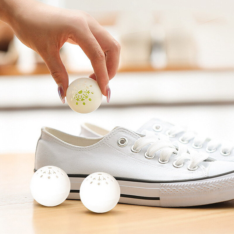 Bolas ambientadoras desodorizadoras para zapatos, calcetines, ropa, fragancia esencial para el cuidado de los pies, olor a bola fresca para armario de zapatos, 6 piezas