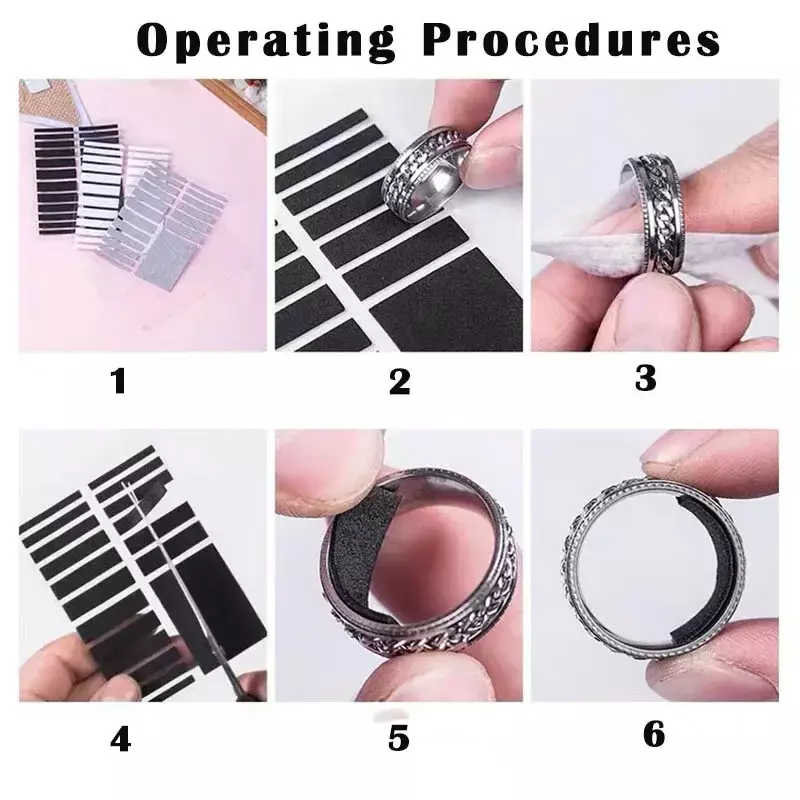 Dimensioni dell'anello regolare l'adesivo invisibile in Silicone per anelli sciolti strumenti per gioielli con riduttore di resistenza per anello da dito bianco trasparente