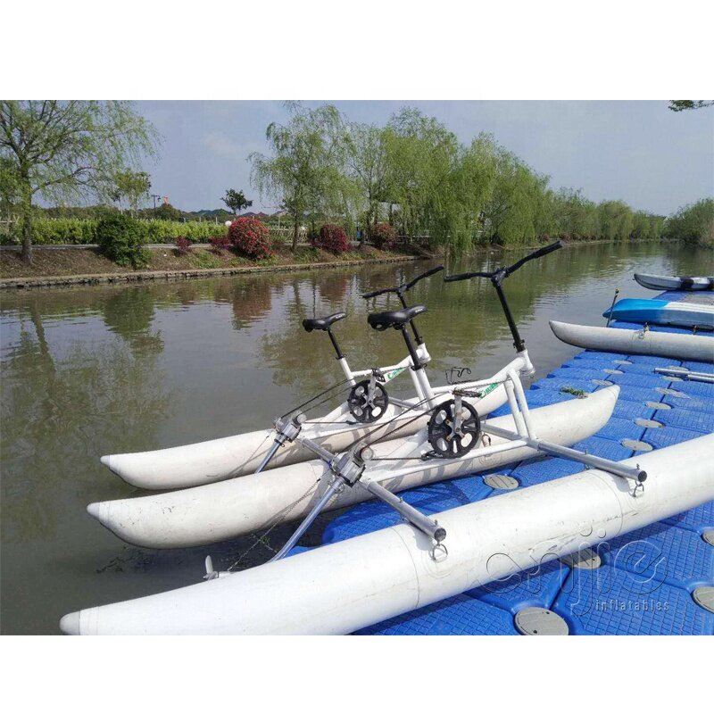 2024 New Arrival nadmuchiwany sport wodny pedał rowerowy łódź dwuosobowa składana nadmuchiwana plaża rower wodny