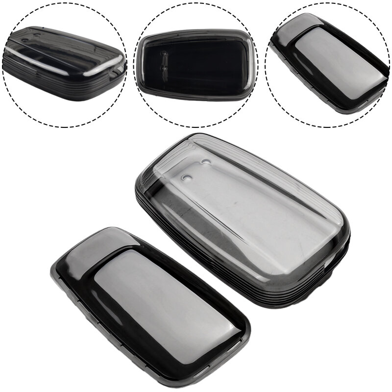 1Pcs For Toyota For Highlander For RAV4  Black Transparent Key Fob Case Cover Transparent Black, TPU Material