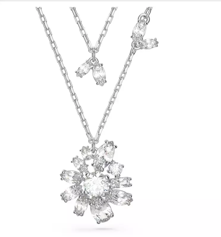 Gelang perhiasan milenium indah baru modis Set anting kalung perhiasan pesta wanita hadiah terbaik untuk anak perempuan